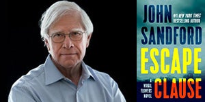 John Sandford and the cover of his new novel